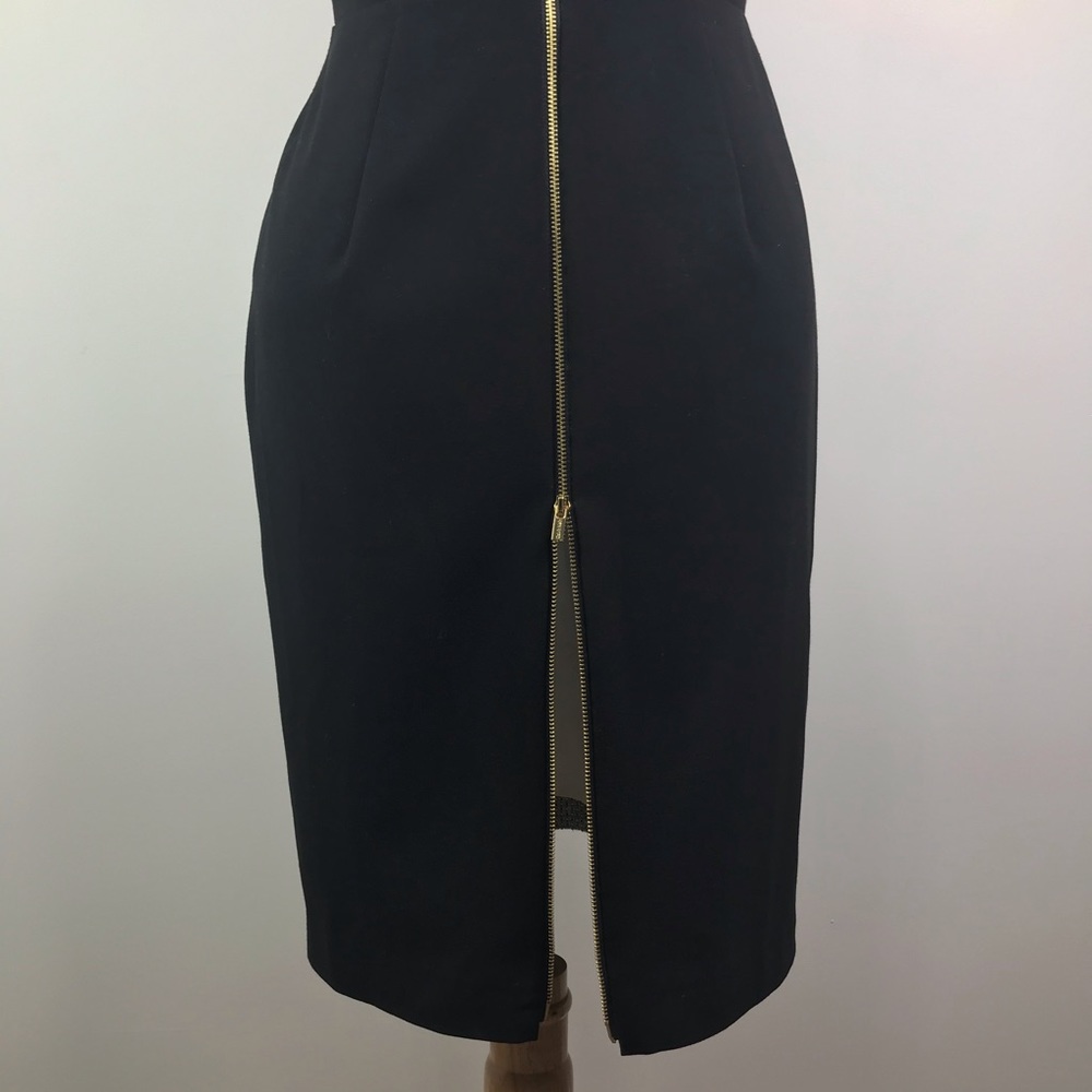 Calvin Klein sleeveless geometric style zip dress - Picture 6 of 8